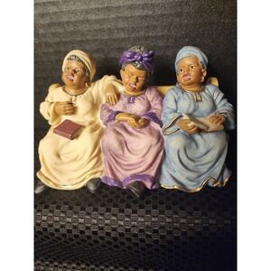 UTI Ebony Treasures African American 3 Church Choir Ladies Figurine